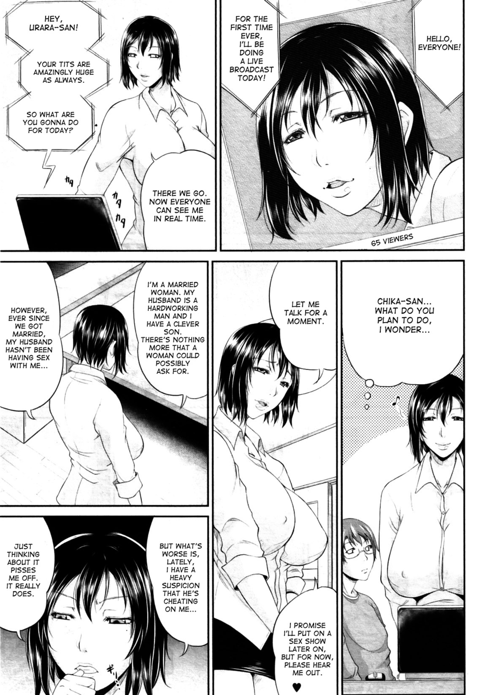 Hentai Manga Comic-Wagamama na Tarechichi-Chapter 2-Live Video Streaming Life With My Stepmom-25